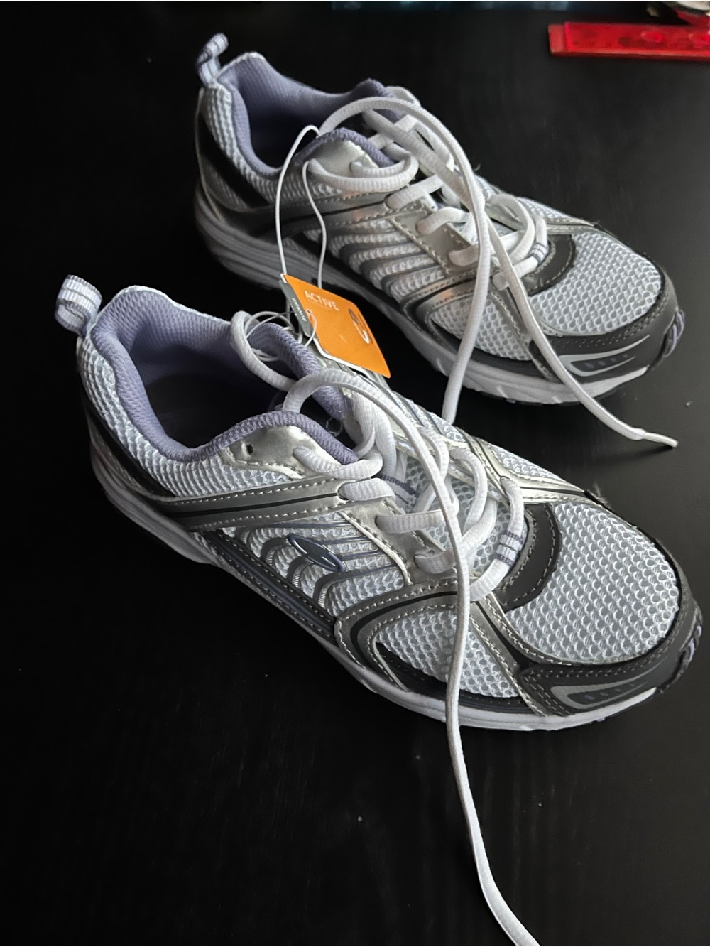 (Original $19.99) C9 by Champion Women's Exalt Athletic Shoes Sz 5.5 White Silve